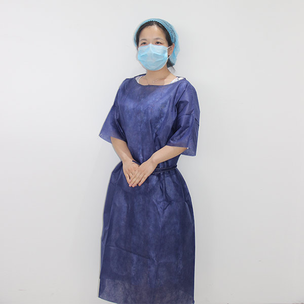 Disposable non woven patient gown