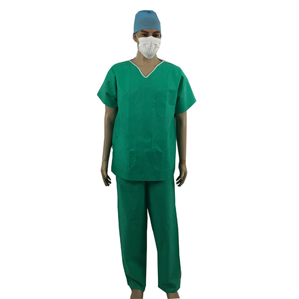 Disposable non woven patient suit